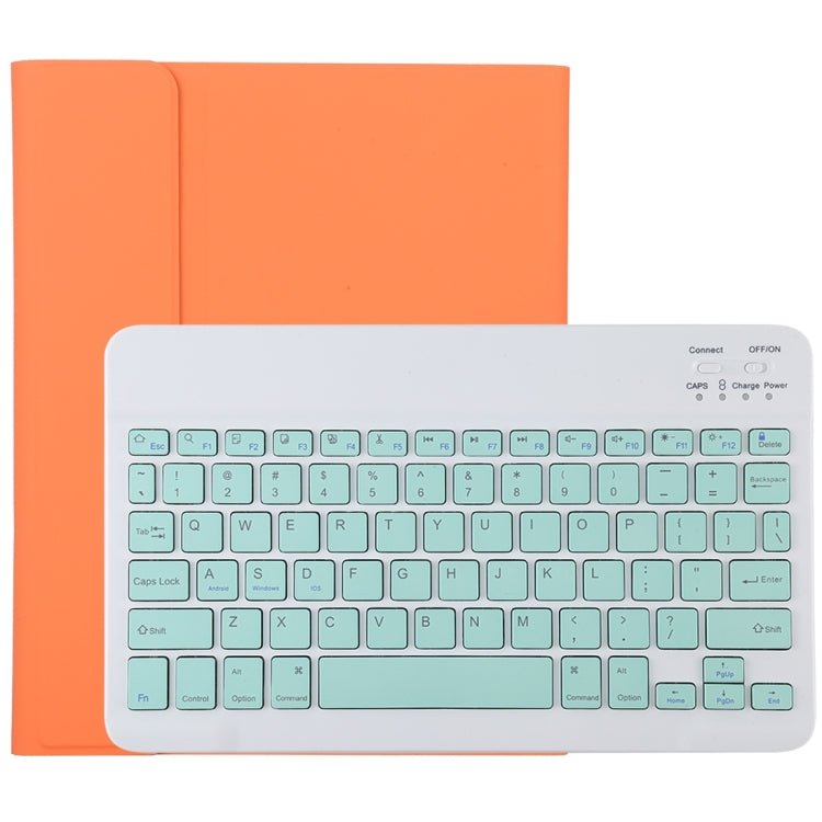 TG11B Detachable Bluetooth Green Keyboard + Microfiber Leather Tablet Case for iPad Pro 11 inch (2020), with Pen Slot & Holder, Green Keyboard - ORIWHIZApple AccessoriesiPad KeyboardiPad Keyboard For iPad Pro