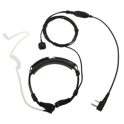 Throat control Transceiver Earpiece Headset for Walkie Talkies, 3.5mm + 2.5mm Plug - ORIWHIZConsumer ElectronicsWalkie TalkieWalkie Talkie Microphones & Headsets