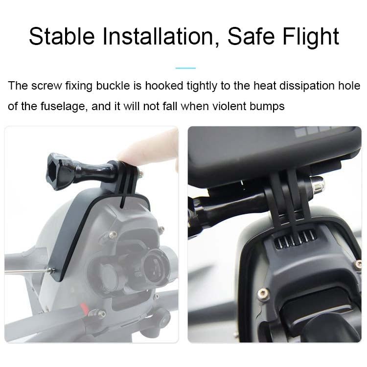 Top Expansion Adapter Bracket Sports Camera Bracket, For DJI FPV - ORIWHIZCQTDJI & Insta360 AccessoriesDJI FPV Series