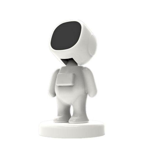 TOPFREE Astronaut Car Bracket Magnetic Adhesive Paste Navigation Car Phone Bracket, White, Black - ORIWHIZ