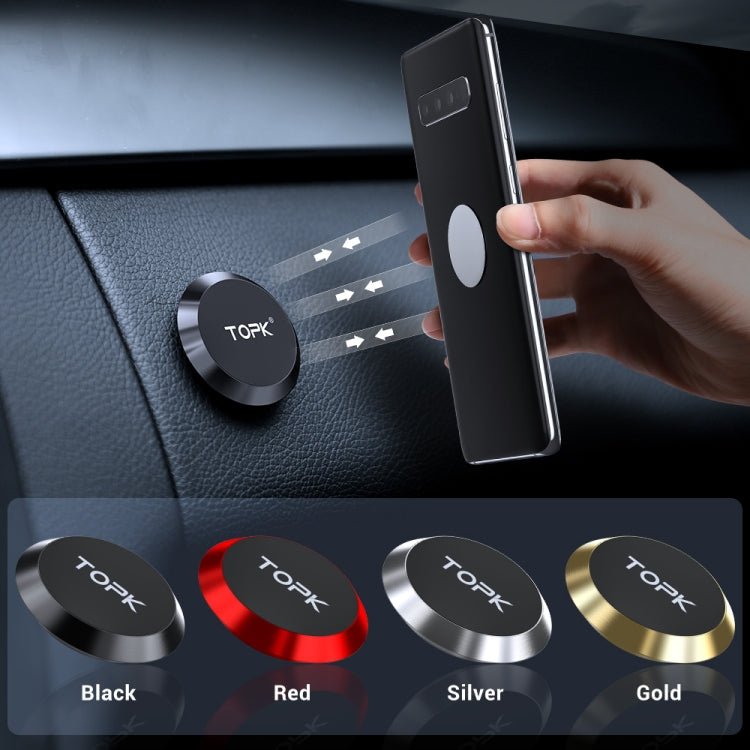 TOPK D21 Car Mobile Phone Holder Magnetic Universal In - car Phone Holder Stand, D21 - ORIWHIZ