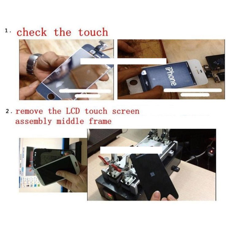 Touch Panel LCD Separator Glue Disassemble Machine for iPhone / Samsung / HTC / Sony etc. Support LCD Panel Size: 20 cm x 11 cm (AC 110 - 220V), 20x11 cm - ORIWHIZ