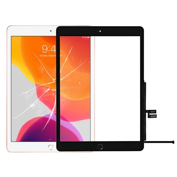 Panel táctil con botón de inicio para iPad 10.2 (2019) / 10.2 (2020) A2197 A2198 A2270 A2428 A2429 A2430, para iPad 10.2 (2019) / 10.2 (2020) - ORIWHIZ