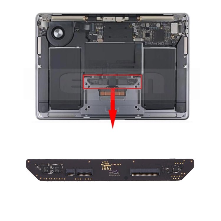 TouchPad Keyboard Connector Board For Macbook Air 13 inch Retina A2179 2020 EMC3302 821 - 02005 - 01 EMC3302 821 - 02005 - 01, For Macbook Air 13 Retina A2179 - ORIWHIZ
