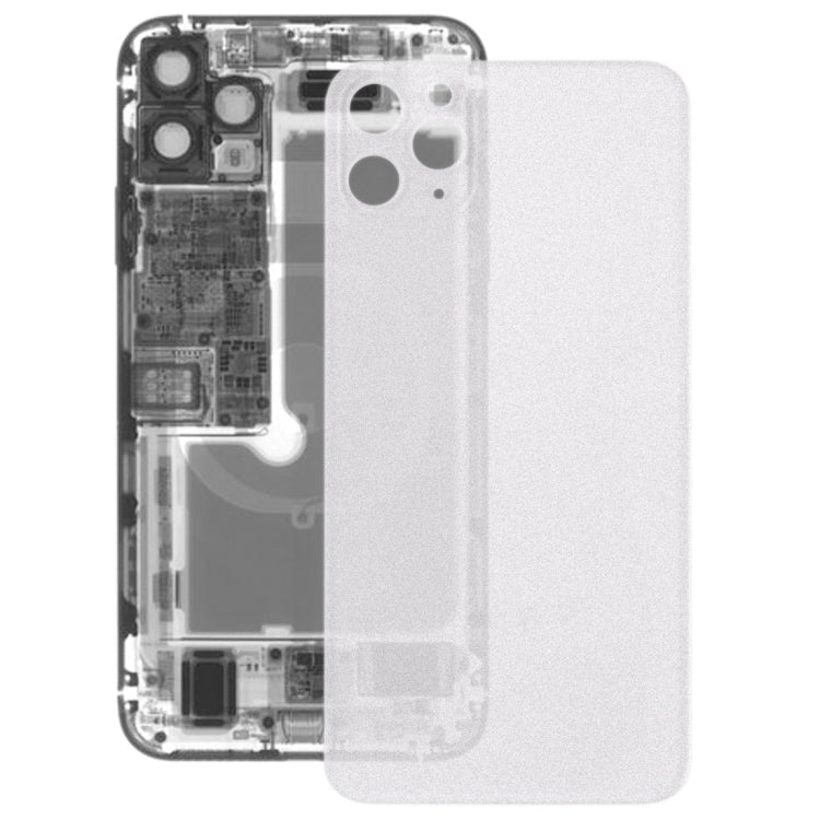 Transparent Frosted Glass Battery Back Cover for iPhone 11 Pro Max, For iPhone 11 Pro Max - ORIWHIZ
