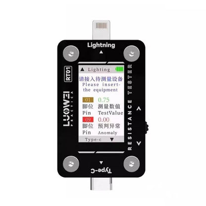 Type - C To 8 Pin Detachable Cell Phone Rear Plug Auto Tester, LUOWEI RT01 - ORIWHIZ