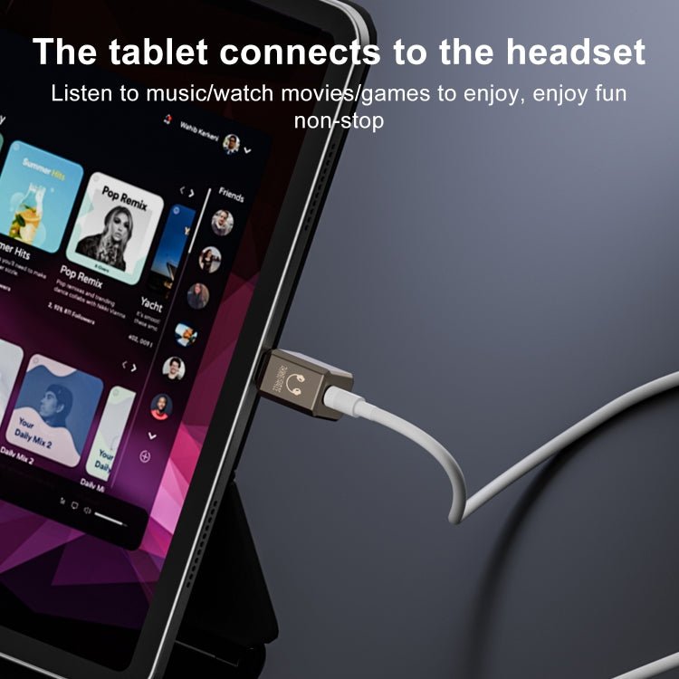 Type - C / USB - C to 3.5mm Earphone Digital Audio Adapter - ORIWHIZ