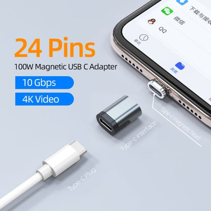 TZ28 PD 100W 24Pin Fast Charge Data and Video Transmission Type - C / USB - C Magnetic Adapter - ORIWHIZ