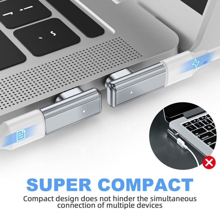 TZ30 PD100W 24Pin Fast Charge Type - C / USB - C Magnetic Elbow Adapter For MacBook Notebook Connector - ORIWHIZ