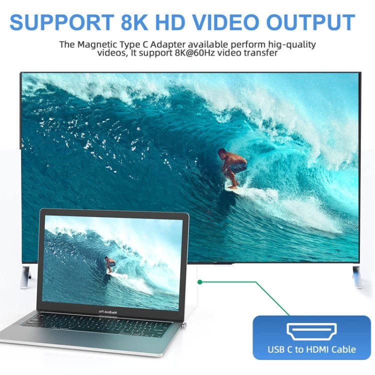TZ30 PD100W 24Pin Fast Charge Type - C / USB - C Magnetic Elbow Adapter For MacBook Notebook Connector - ORIWHIZ