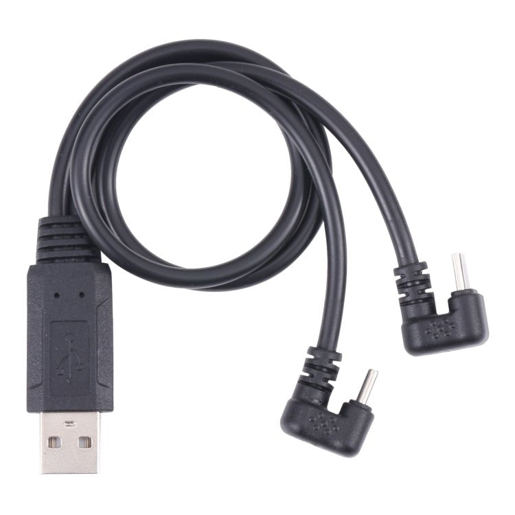 U - shaped USB - C / Type - C Male + Micro USB Male to USB Cable, Type - C + Micro USB to USB - ORIWHIZ
