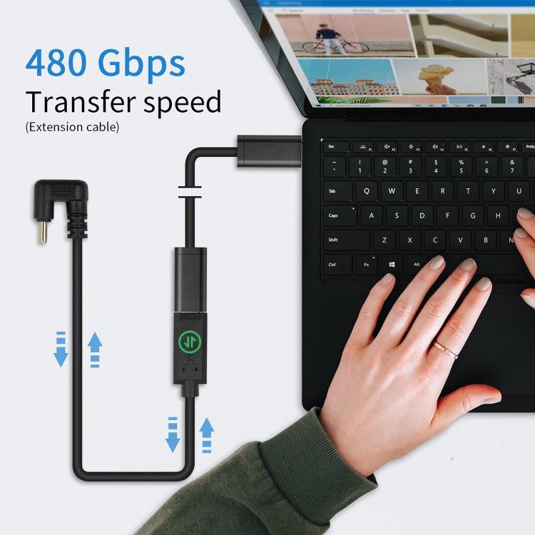 U - shaped USB - C / Type - C Male to Female Extension Cable, Type - C Male to Female - ORIWHIZ