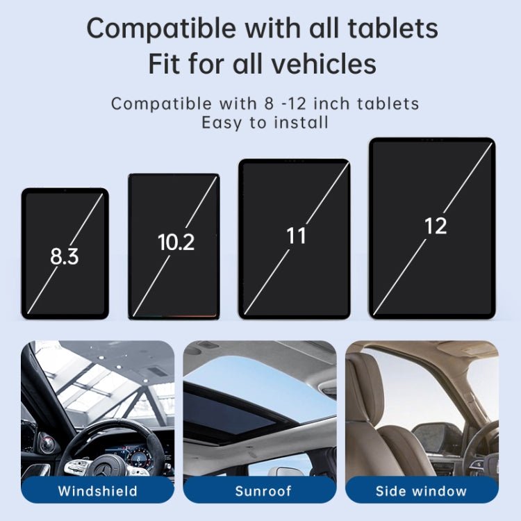 UBA - P1L Car Flexible Tablet Suction Cup Clamp Holder with Extension Rod without Remote Control, UBA - P1L - ORIWHIZ