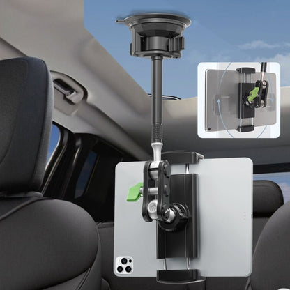 UBA - P1L Car Flexible Tablet Suction Cup Clamp Holder with Extension Rod without Remote Control, UBA - P1L - ORIWHIZ