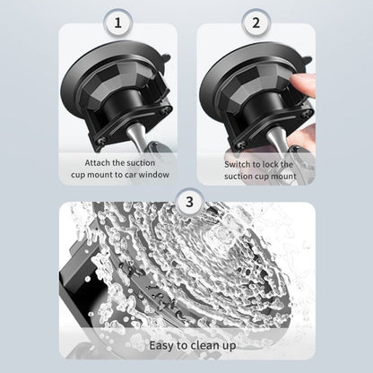 UBA - P1L Car Flexible Tablet Suction Cup Clamp Holder with Extension Rod without Remote Control, UBA - P1L - ORIWHIZ