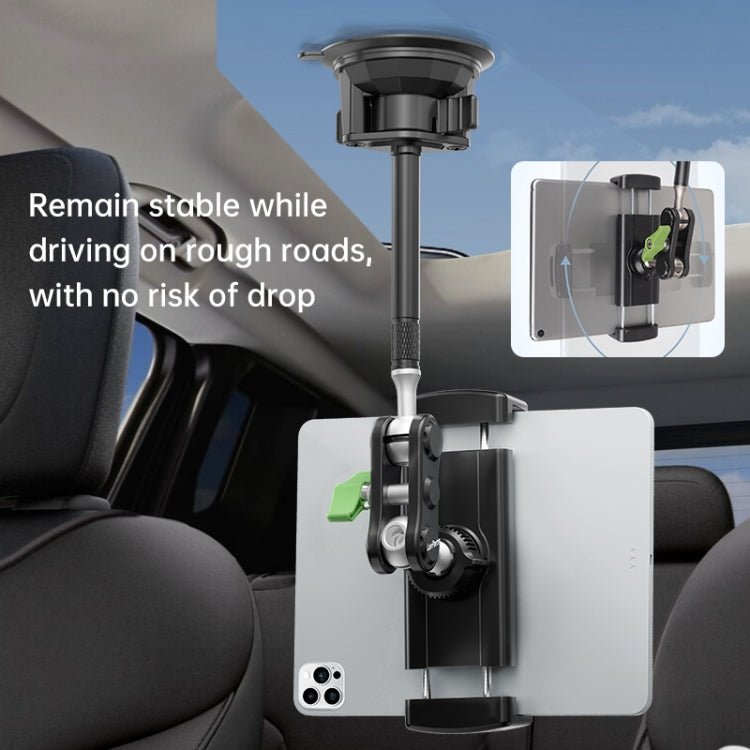 UBA - P1L Car Flexible Tablet Suction Cup Clamp Holder with Extension Rod without Remote Control, UBA - P1L - ORIWHIZ