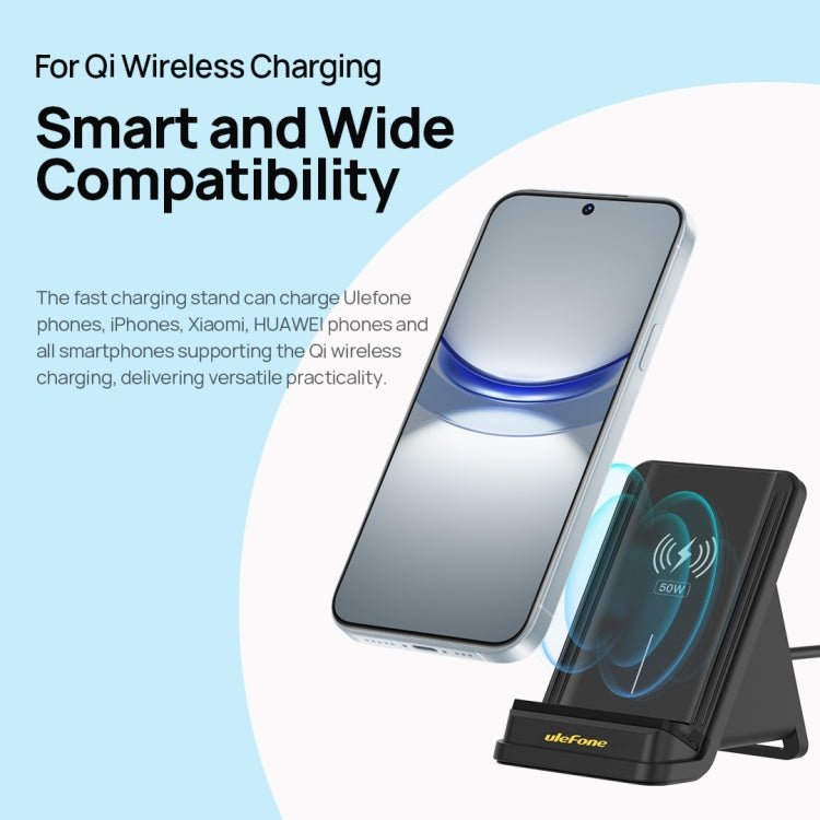 Ulefone WCS01 50W Air - cooled Wireless Charger Stand, WCS01 - ORIWHIZ