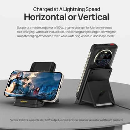 Ulefone WCS01 50W Air - cooled Wireless Charger Stand, WCS01 - ORIWHIZ