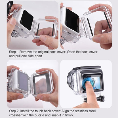 Underwater Waterproof Housing Case with Touch Back Cover, For Insta360 GO 3 / 3S - ORIWHIZDJI & Insta360 AccessoriesInsta360 GO SeriesProtection & Cases