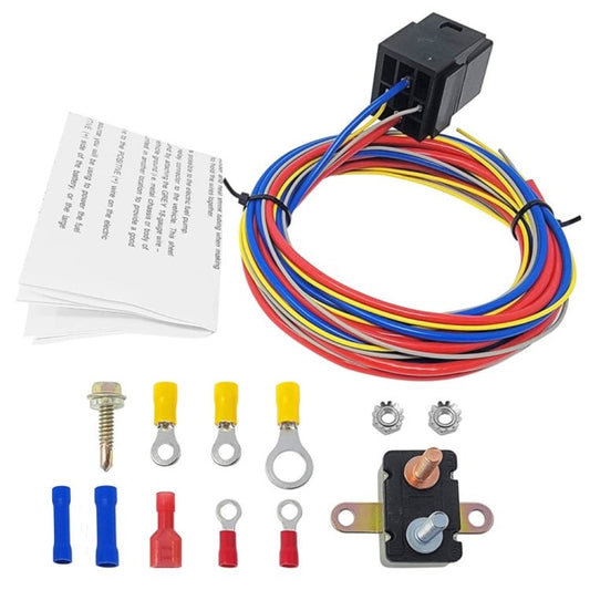 Universal 30A 12V Electric Fuel Pump Relay Kit, 30A 12V - ORIWHIZCar Replacement PartsDIY CablesIn Car
