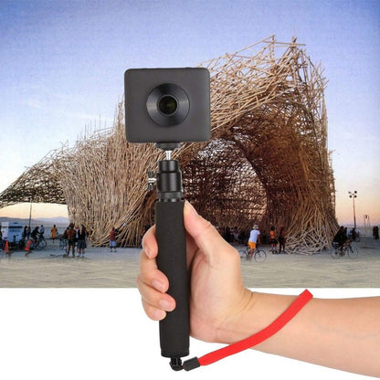 Universal 360 degree Selfie Stick with Red Rope for Gopro, Cellphone, Compact Cameras with 1/4 Threaded Hole, Length: 210mm - 525mm, Length: 21 - 52cm - ORIWHIZDJI & Insta360 AccessoriesExtendable PoleUniversal Grip Tripod