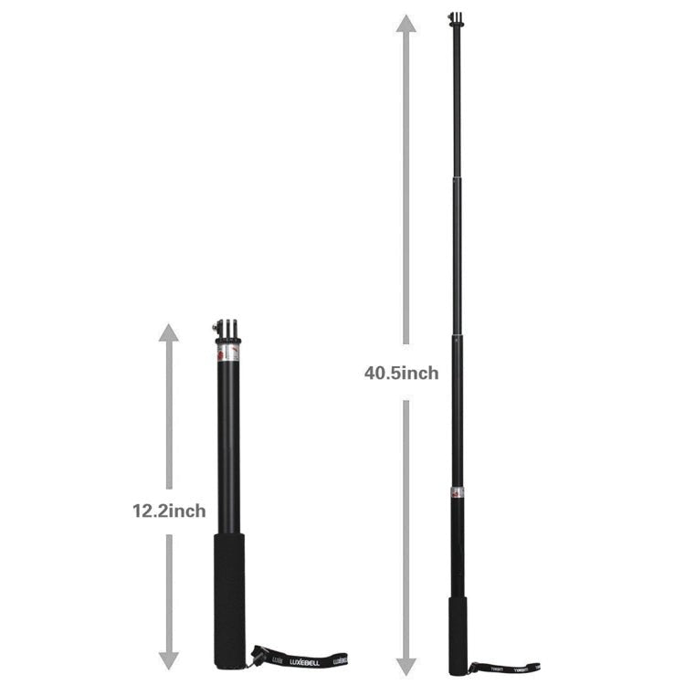 Universal Aluminum Alloy Selfie Stick with Adapter, Length: 25 - 75cm, Length: 25 - 75cm - ORIWHIZDJI & Insta360 AccessoriesExtendable PoleUniversal Grip Tripod