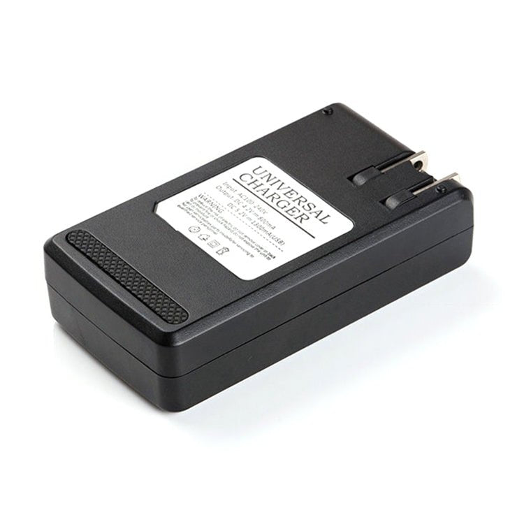 Universal Cell Phone Battery Charger with USB Output & LCD Display, US Plug, 800mA/1300mA - ORIWHIZ