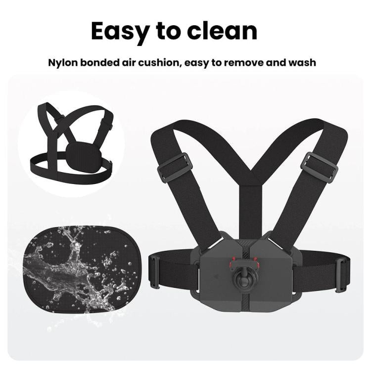 Universal Magnetic Quick - Release Chest Mount Harness For Action Cameras POV Hands - Free Recording, Chest Mount - ORIWHIZChest BeltDJI & Insta360 AccessoriesUniversal Chest & Head Belt