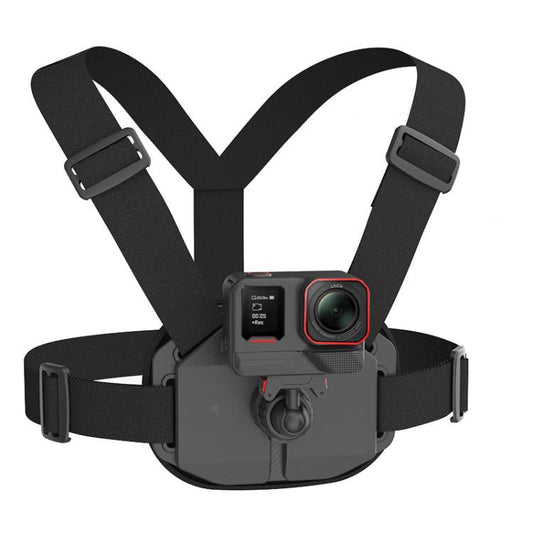 Arnés de pecho magnético universal de liberación rápida para cámaras de acción POV - Grabación manos libres, montaje en el pecho - ORIWHIZ Cinturón de pecho Accesorios DJI e Insta360 Cinturón universal para pecho y cabeza