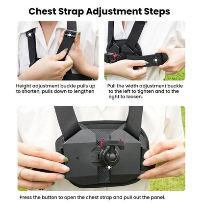 Universal Magnetic Quick - Release Chest Mount Harness For Action Cameras POV Hands - Free Recording, Chest Mount - ORIWHIZChest BeltDJI & Insta360 AccessoriesUniversal Chest & Head Belt