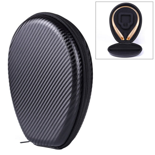 Universal Portable Grass Mat Texture EVA Shockproof Wireless Bluetooth Hanging Neck Sports Earphone Protection Box for JBL / LG / Sony / Samsung, Size: 195 x 155 x35mm - ORIWHIZ