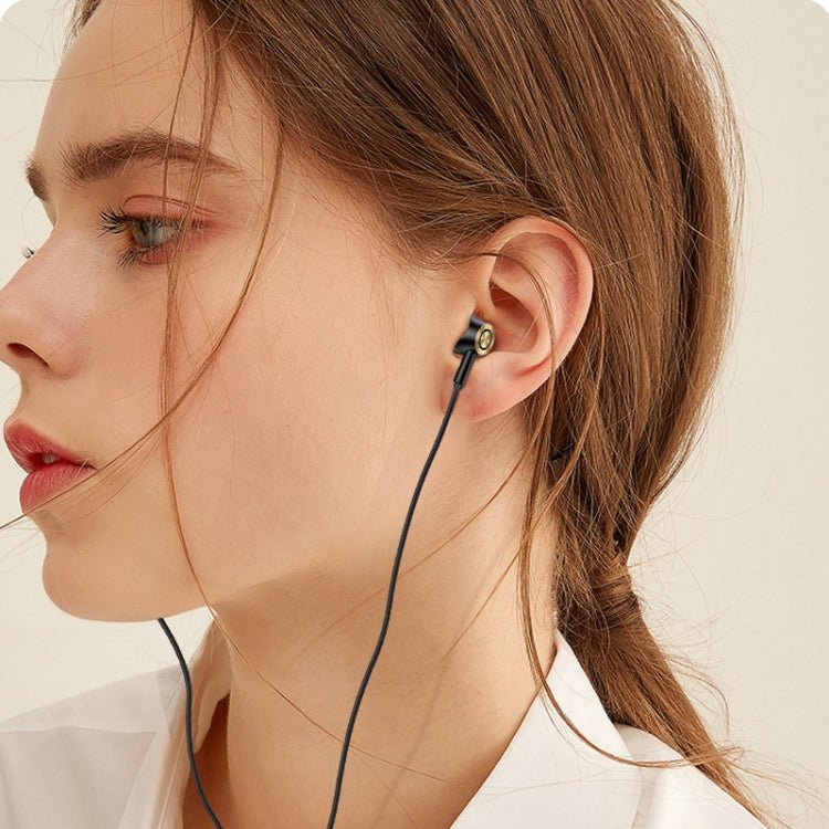 USAMS US - SJ482 EP - 43 Wired In Ear USB - C / Type - C Interface Metal Digital HiFi Noise Reduction Earphones with Mic & Digital Chip, Length: 1.2m - ORIWHIZ