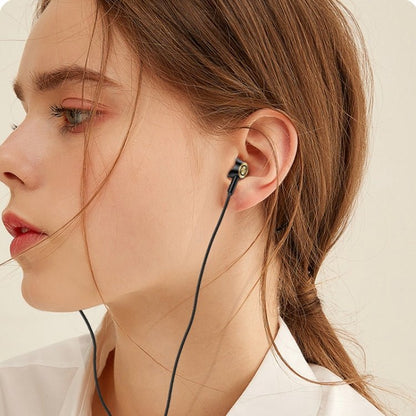 USAMS US - SJ482 EP - 43 Wired In Ear USB - C / Type - C Interface Metal Digital HiFi Noise Reduction Earphones with Mic & Digital Chip, Length: 1.2m - ORIWHIZ