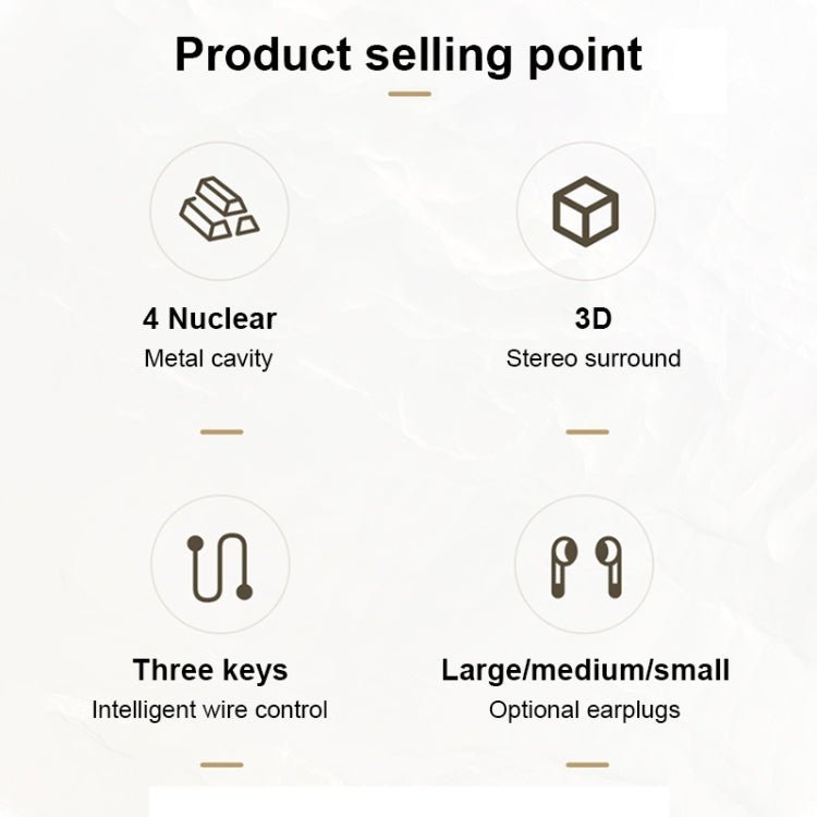 USAMS US - SJ482 EP - 43 Wired In Ear USB - C / Type - C Interface Metal Digital HiFi Noise Reduction Earphones with Mic & Digital Chip, Length: 1.2m - ORIWHIZ