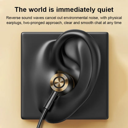 USAMS US - SJ482 EP - 43 Wired In Ear USB - C / Type - C Interface Metal Digital HiFi Noise Reduction Earphones with Mic & Digital Chip, Length: 1.2m - ORIWHIZ
