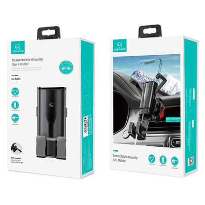 USAMS US - ZJ058 Retractable Gravity Car Holder for 4.7 - 7 inch Smartphones, ZJ058 - ORIWHIZ