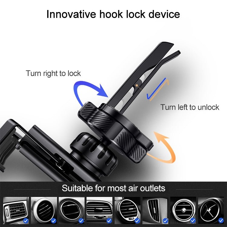 USAMS US - ZJ058 Retractable Gravity Car Holder for 4.7 - 7 inch Smartphones, ZJ058 - ORIWHIZ