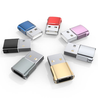 USB 2.0 Male To USB - C / Type - C Female Adapter, Support Charging & Transmission Data - ORIWHIZ