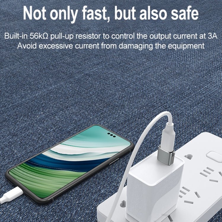 USB 2.0 Male To USB - C / Type - C Female Adapter, Support Charging & Transmission Data - ORIWHIZ