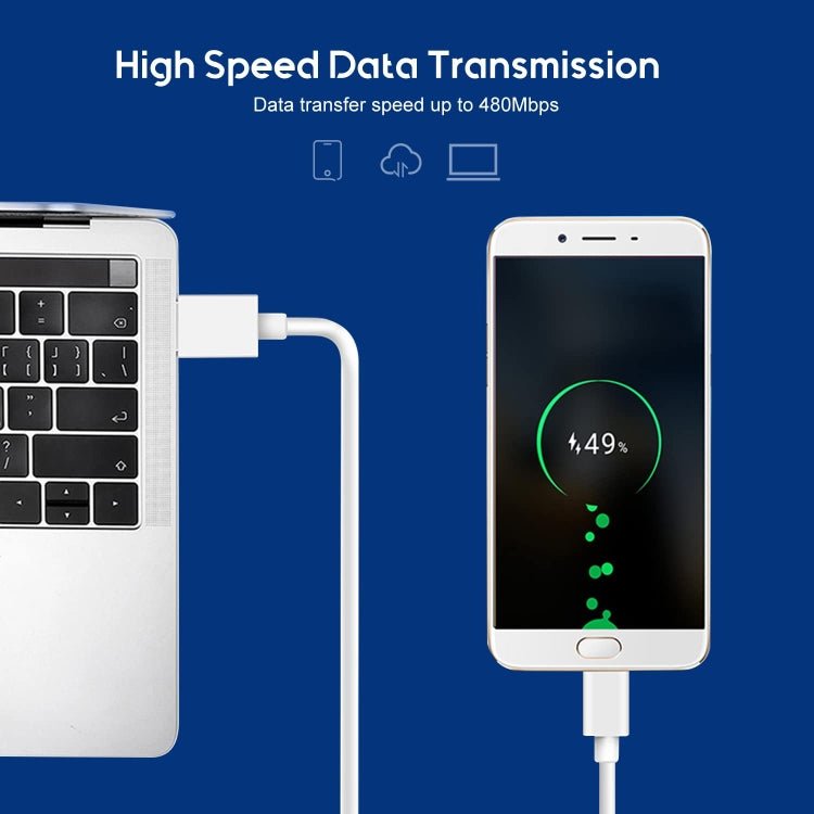 USB 2.0 to USB - C / Type - C Charging Data Cable, Cable Length: 1m - ORIWHIZ