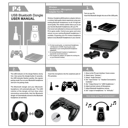 USB 4.0 Bluetooth Adapter Receiver and Transmitters for Sony PlayStation PS4, For PS4 - ORIWHIZSony AccessoriesSony Accessories Adapter & CablesToys & Hobbies