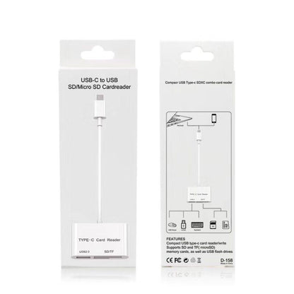 USB - C to USB SD/Micro SD Card Reader - ORIWHIZ
