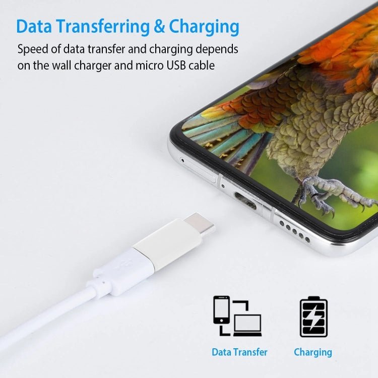 USB - C / Type - C 3.1 Male to Micro USB Female Converter Adapter, Length: 2.5cm - ORIWHIZ