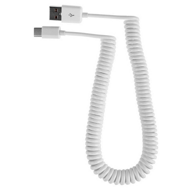 USB - C / Type - C 3.1 to USB 2.0 Spring Data Sync Charge Cable, Cable Length: 3m - ORIWHIZ