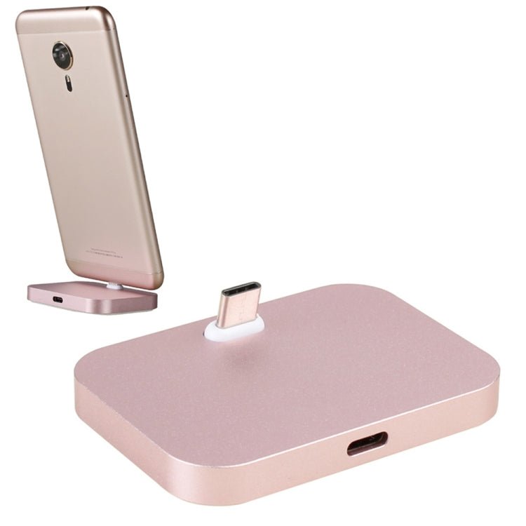USB - C / Type - C Aluminum Alloy Desktop Station Dock Charger - ORIWHIZ