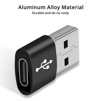 USB - C / Type - C Female to USB 2.0 Male Aluminum Alloy Adapter, Support Charging & Transmission, USB 2.0 - ORIWHIZ