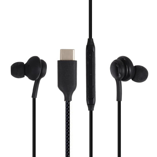 USB - C / Type - C Interface In - ear Woven Wire - controlled Earphone for Samsung Phones, Cable Length: 1.1m - ORIWHIZ
