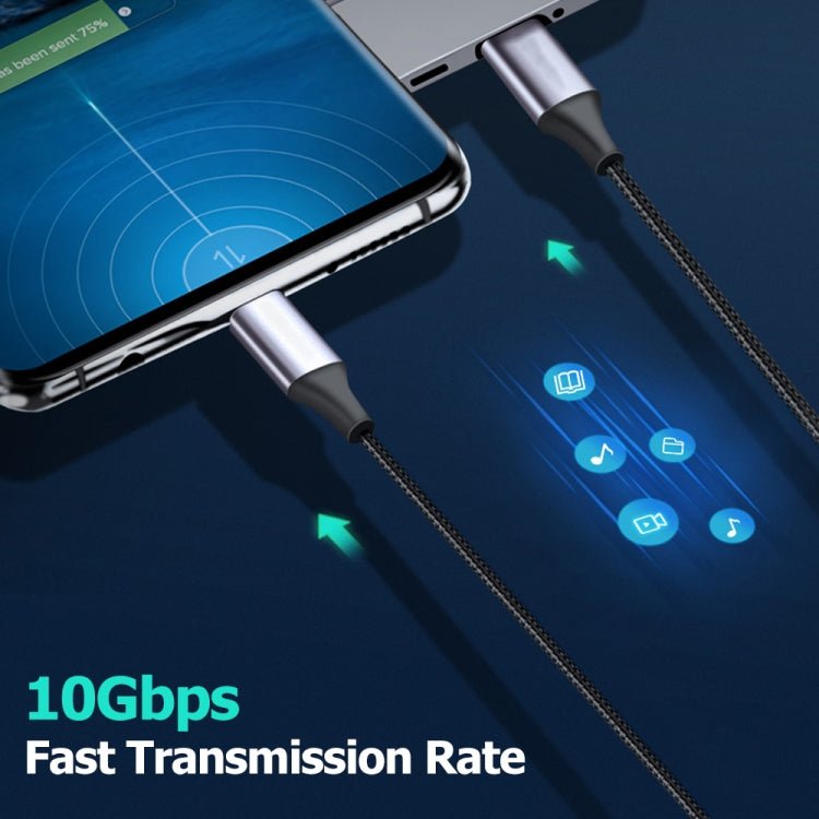 USB - C / Type - C Male to USB - C / Type - C Male Thunderbolt 3 Data Cable, 30cm, 50cm, 80cm, 1m, 1.2m - ORIWHIZ