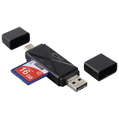 USB - C / Type - C + SD + TF + Micro USB to USB 2.0 Card Reader, USB2.0 - ORIWHIZ
