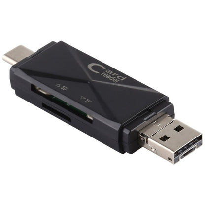 USB - C / Type - C + SD + TF + Micro USB to USB 2.0 Card Reader, USB2.0 - ORIWHIZ